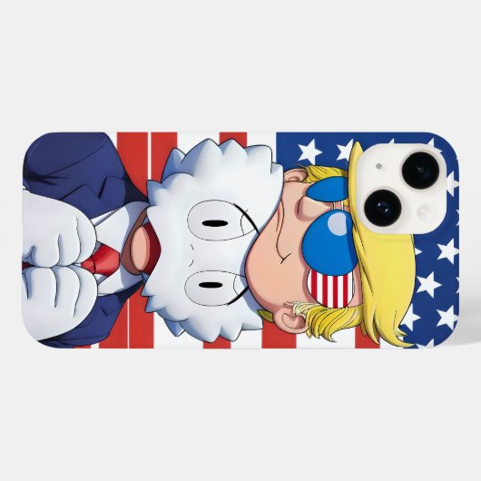 Trump MAGA 2024 Kaws Pop Art iPhone / iPad case (Achterkant (horizontaal))