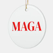 Trump Maga 2024 Keramisch Ornament (Links)