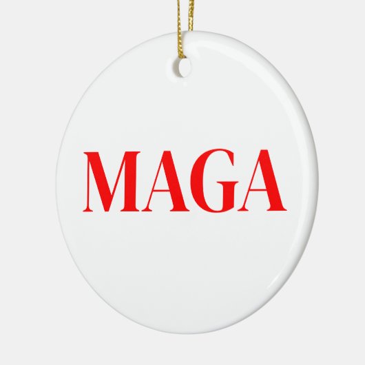 Trump Maga 2024 Keramisch Ornament (Links)