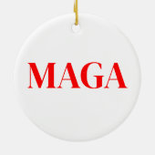 Trump Maga 2024 Keramisch Ornament (Achterkant)