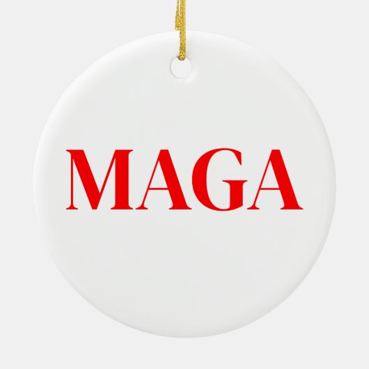 Trump Maga 2024 Keramisch Ornament (Achterkant)