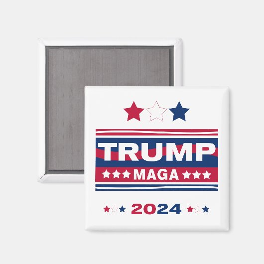 TRUMP~MAGA~2024 MAGNEET (Voorkant / Achterkant)