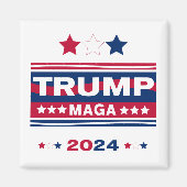 TRUMP~MAGA~2024 MAGNEET (Voorkant)
