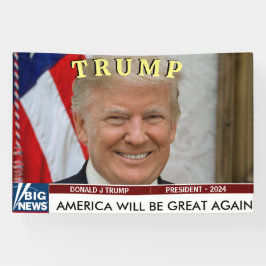 TRUMP MAGA 2024 PRESIDENT VERKIEZING SPANDOEK