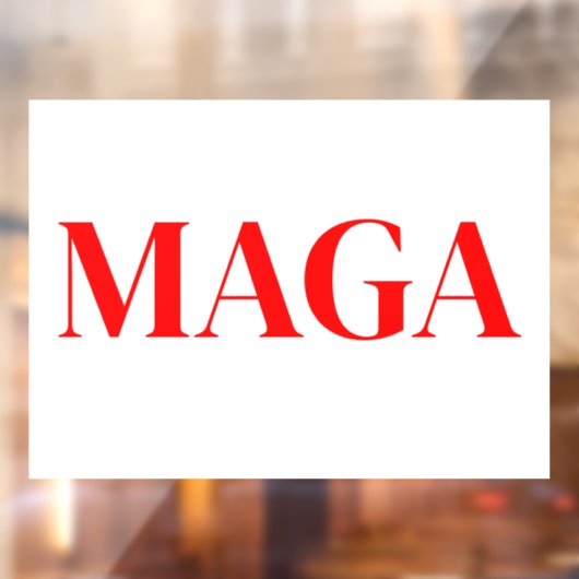 Trump Maga 2024 Raamsticker (Vel 2)