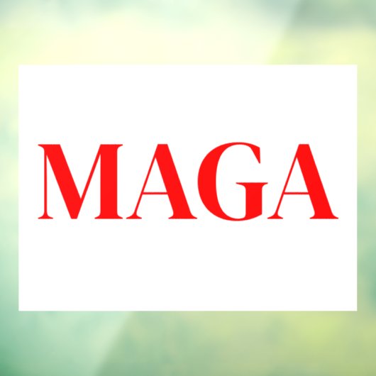 Trump Maga 2024 Raamsticker (Vel 3)