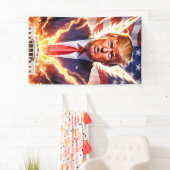 Trump MAGA 2024: red Amerika Spandoek (Insitu)