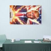 Trump MAGA 2024: red Amerika Spandoek (Beurs)