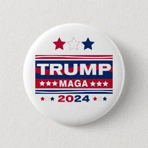 TRUMP~MAGA~2024 RONDE BUTTON 5,7 CM