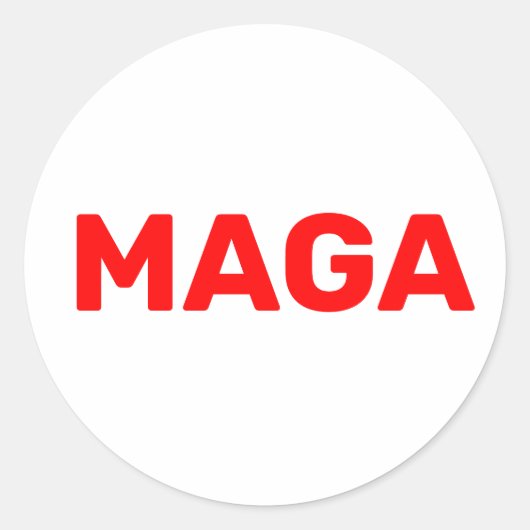 Trump Maga 2024 Ronde Sticker (Voorkant)