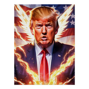 Trump MAGA 2024 Save America Glossy Poster