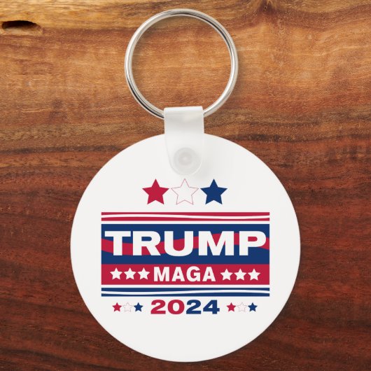 TRUMP~MAGA~2024 SLEUTELHANGER (Achterkant)