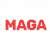 Trump Maga 2024 Sticker (Voorkant)