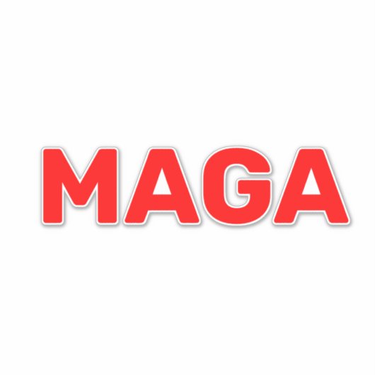 Trump Maga 2024 Sticker (Voorkant)