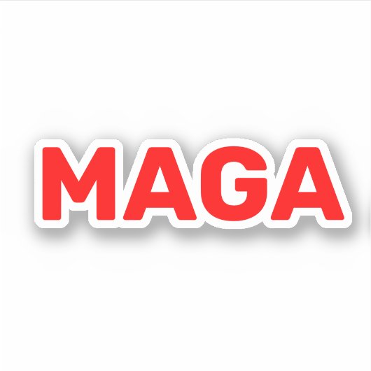 Trump Maga 2024 Sticker (Voorkant)