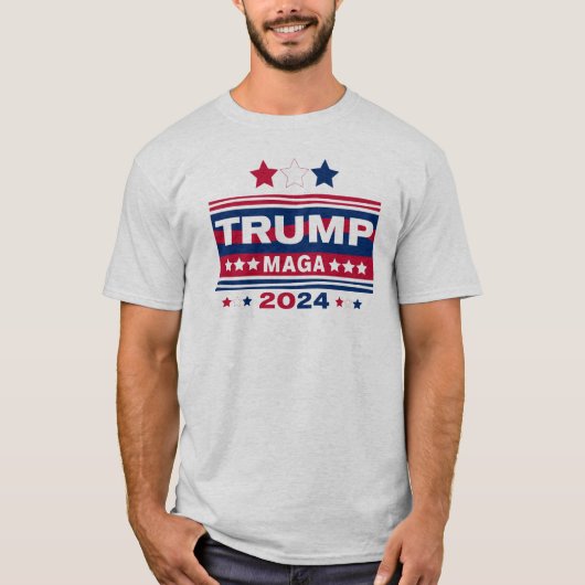 TRUMP~MAGA~2024 T-SHIRT (Voorkant)