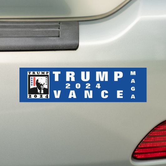 TRUMP MAGA 2024 WB BUMPERSTICKER (Op auto)