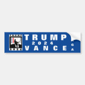 TRUMP MAGA 2024 WB BUMPERSTICKER (Voorkant)