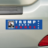 TRUMP MAGA 2024 WBR BUMPERSTICKER (Op auto)