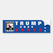 TRUMP MAGA 2024 WBR BUMPERSTICKER (Voorkant)