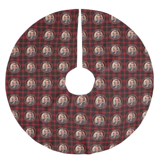 Trump MAGA Christmas Cunningham Tartan Buffalo Kerstboom Rok (Voorkant)