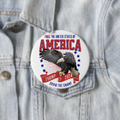 Trump MAGA Eagle Freedom Ronde Button 4,0 Cm (In situ)