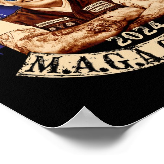 Trump Maga hoofdstuk 2024 grappig Poster (Hoek)