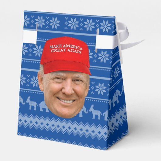 TRUMP MAGA Kerstmis Bedankdoosjes (Achterkant)