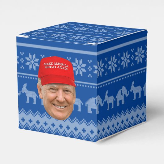 TRUMP MAGA Kerstmis Bedankdoosjes (Voorkant Zijde)