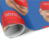 TRUMP MAGA Kerstmis Cadeaupapier (Rol Hoek)
