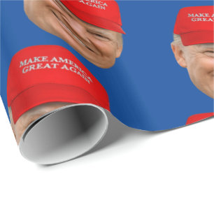 TRUMP MAGA Kerstmis Cadeaupapier