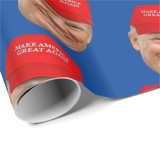 TRUMP MAGA Kerstmis Cadeaupapier (Rol Hoek)