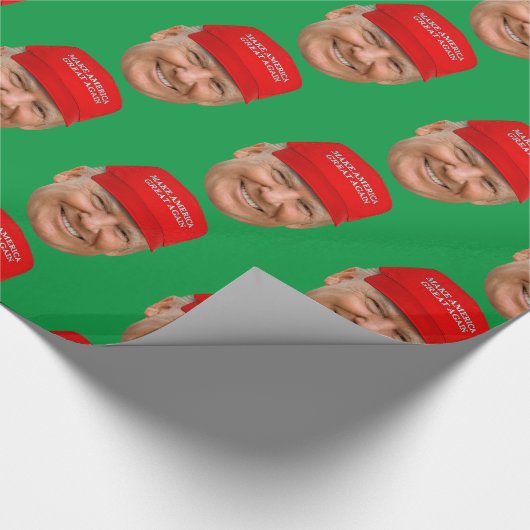 TRUMP MAGA Kerstmis Cadeaupapier (Hoek)
