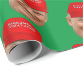 TRUMP MAGA Kerstmis Cadeaupapier (Rol Hoek)