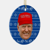 TRUMP MAGA Kerstmis Keramisch Ornament (Rechts)