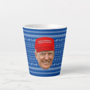 TRUMP MAGA Kerstmis Latte Mok
