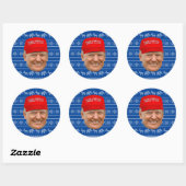 TRUMP MAGA Kerstmis Ronde Sticker (Vel)