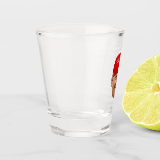 TRUMP MAGA Kerstmis Shot Glas (Links)