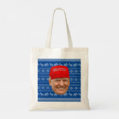 TRUMP MAGA Kerstmis Tote Bag (Achterkant)