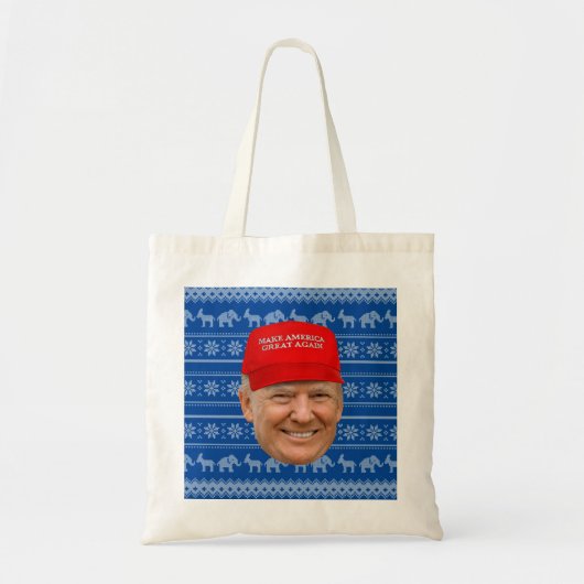 TRUMP MAGA Kerstmis Tote Bag (Voorkant)