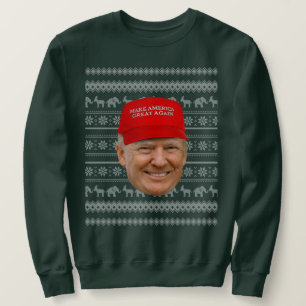 TRUMP MAGA Kerstmis Trui