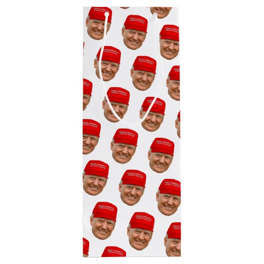 TRUMP MAGA Kerstmis Wijn Cadeautas (Achterkant)