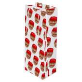 TRUMP MAGA Kerstmis Wijn Cadeautas (Voorkant Gekanteld)