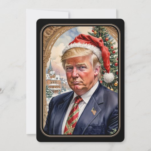Trump MAGA Maganificent Christmas Kaart (Voorkant)