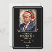 Trump MAGA Maganificent Christmas Kaart (Achterkant)
