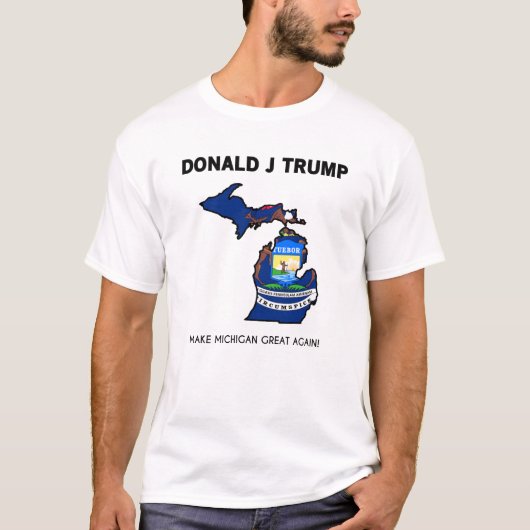 Trump MAGA Michigan T-shirt (Voorkant)