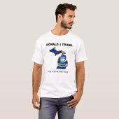 Trump MAGA Michigan T-shirt (Voorkant volledig)