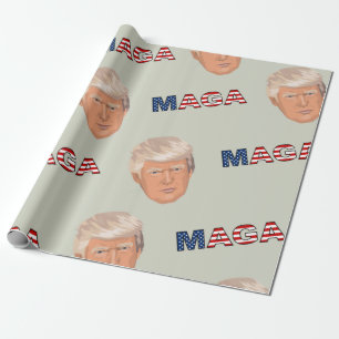 Trump MAGA-patroon Cadeaupapier