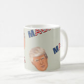 Trump MAGA-patroon Koffiemok (Voorkant rechts)