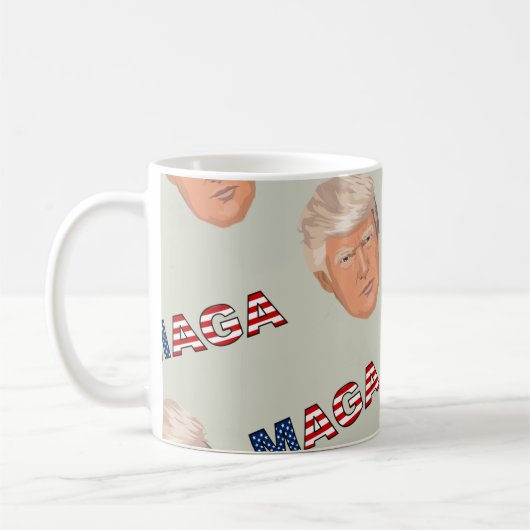 Trump MAGA-patroon Koffiemok (Links)